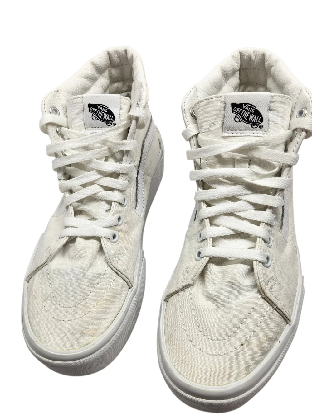 Vans Sk8-Hi Platform Sneakers in Off-White